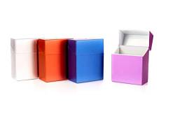 4 er Set Zigarettenbox XXL bunt Sortiert für Big Box mit 30 Zigaretten Etui Kunststoff von LK Trend & Style