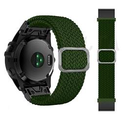 LKDJNC Correa Smartwatch-Armband aus geflochtenem Stretch-Nylon für Garmin Fenix 7, 7X, 6, 6X, Pro, 5, 5X, Plus, 3, 3HR, D2, Epix 22, 26 mm, 26mm For Fenix 7X, Achat von LKDJNC