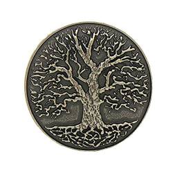 LKMY 3D Baum Gürtelschnalle, Keltischer Baum des Lebens, Liebe, Nordische Mythologie, Pagan, Wikka, silber, B von LKMY