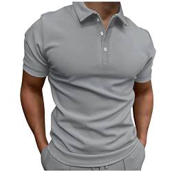 Herren Heavy Polo Premium Polo Shirt Herren Baumwolle Basic Polohemd Hochwertige Nachhaltige Herren-Bekleidung Workwear Golf Poloshirt Kurzarm Poloshirts Herren von LKRSEEF