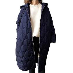 Steppmantel Damen Hochwertig Mit Kapuze Winterjacken Warme Winterjacke Lang Steppjacken Tailliert Longjacke Kuscheljacke Grosse Grössen Extra Lang Warm Elegant Daunenjacke Übergangsjacken Steppjacke von LKRSEEF