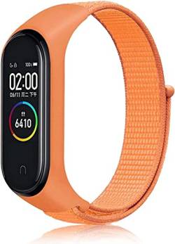 LKTM Nylon Armband Kompatibel mit Xiaomi Mi Band 5 / Mi Band 6 / Mi Band 4 / Mi Band 3 / Amazfit Band 5, Nylon Weiches Atmungsaktives Uhrenarmband für Mi Band 6/5/4/3 / Amazfit Band 5 (D) von LKTM