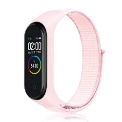 LKTM Nylon Armband Kompatibel mit Xiaomi Mi Band 5 / Mi Band 6 / Mi Band 4 / Mi Band 3 / Amazfit Band 5, Nylon Weiches Atmungsaktives Uhrenarmband für Mi Band 6/5/4/3 / Amazfit Band 5 (S) von LKTM