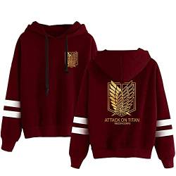 Anime Attack on Titan Hoodie Pullover AOT Sweatshirts Cosplay Kostüm Langarm Kapuzenpullover für Männer und Frauen von LKY STAR