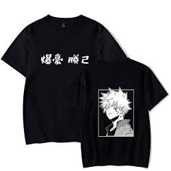 Anime T-Shirt My Hero Academia Merch Unisex Casual Tee Todoroki Shoto Cosplay Sommer Kurzarm Tops für Jungen Mädchen von LKY STAR