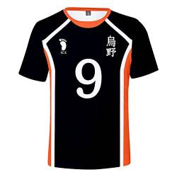 Damen Herren Japanese Anime Haikyuu T-Shirt Tops，Cosplay High School Karasuno Volleyball Team Trikot No.4 Tee Top von LKY STAR