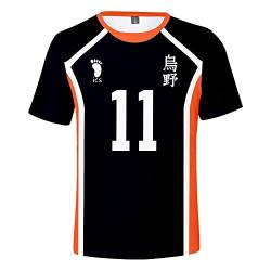 Damen Herren Japanese Anime Haikyuu T-Shirt Tops，Cosplay High School Karasuno Volleyball Team Trikot No.4 Tee Top von LKY STAR