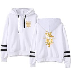 LKY STAR Anime Attack on Titan Hoodie Pullover AOT Sweatshirts Cosplay Kostüm Langarm Kapuzenpullover für Männer und Frauen von LKY STAR