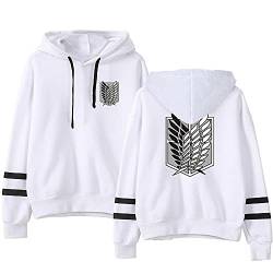 LKY STAR Anime Attack on Titan Hoodie Pullover AOT Sweatshirts Cosplay Kostüm Langarm Kapuzenpullover für Männer und Frauen von LKY STAR