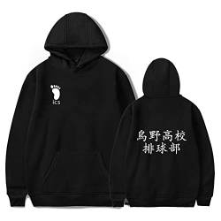 LKY STAR Haikyuu Merch Sweatshirt für Jungen Mädchen Anime Karasuno Hoodie Herren Damen Cosplay Kapuzenpullover XXS-4XL von LKY STAR