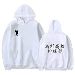 LKY STAR Haikyuu Merch Sweatshirt für Jungen Mädchen Anime Karasuno Hoodie Herren Damen Cosplay Kapuzenpullover XXS-4XL von LKY STAR