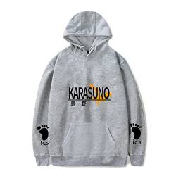 LKY STAR Haikyuu Merch Sweatshirt für Jungen Mädchen Anime Karasuno Hoodie Herren Damen Cosplay Kapuzenpullover XXS-4XL von LKY STAR