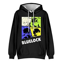 LKY STAR Herren Jungen Hoodies Blue Lock Sweatshirt Merch Hip-hop Langarm Kapuzenpullover für Damen Mädchen von LKY STAR