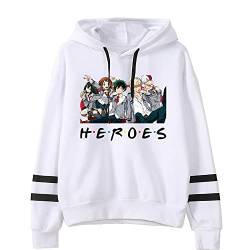 LKY STAR My Hero Academia Merch Anime Hoodies für Jungen Mädchen MHA Sweatshirt Izuku Midoriya Cosplay Kapuzenpullover XXS-4XL von LKY STAR