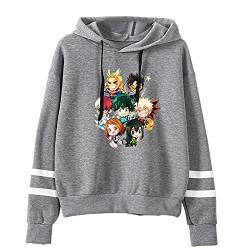 LKY STAR My Hero Academia Merch Anime Hoodies für Jungen Mädchen MHA Sweatshirt Izuku Midoriya Cosplay Kapuzenpullover XXS-4XL von LKY STAR