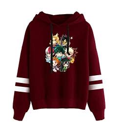 LKY STAR My Hero Academia Merch Anime Hoodies für Jungen Mädchen MHA Sweatshirt Izuku Midoriya Cosplay Kapuzenpullover XXS-4XL von LKY STAR