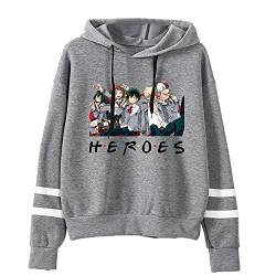 LKY STAR My Hero Academia Merch Anime Hoodies für Jungen Mädchen MHA Sweatshirt Izuku Midoriya Cosplay Kapuzenpullover XXS-4XL von LKY STAR