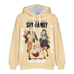 LKY STAR Spy x Family Hoodie 3D-Druck Sweatshirt Langarm Sweatshirt für Jungen Mädchen Anya Loid Yor Forger Anime Cosplay Kapuzenpullover von LKY STAR
