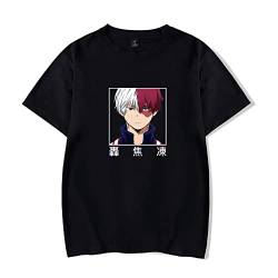 My Hero Academia T-Shirt MHA Cosplay Deku Shoto Tshirt für Herren Damen Casual Tee Print Friends Anime Tops von LKY STAR