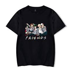 My Hero Academia T-Shirt MHA Cosplay Deku Shoto Tshirt für Herren Damen Casual Tee Print Friends Anime Tops von LKY STAR