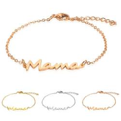 LLKCHQD Personalisiertes Namensarmband für Damen, individuell graviertes Manschettenarmband, ein unendliches Liebesgeschenk für Mütter und Paare von LLKCHQD