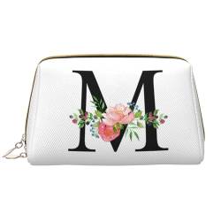 Kosmetiktasche personalisiert Initial - Initial Kulturtasche für Damen - Alphabet Kosmetiktasche - Braut Brautjungfer Frauen Geburtstag Weihnachten Schminke Beauty Make-Up Geschenk von LLLGSH