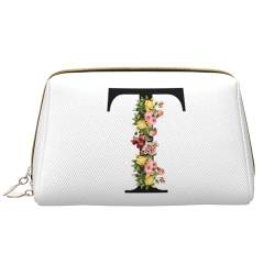 Kosmetiktasche personalisiert Initial - Initial Kulturtasche für Damen - Alphabet Kosmetiktasche - Braut Brautjungfer Frauen Geburtstag Weihnachten Schminke Beauty Make-Up Geschenk von LLLGSH