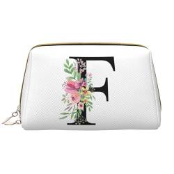 Kosmetiktasche personalisiert Initial - Initial Kulturtasche für Damen - Alphabet Kosmetiktasche - Braut Brautjungfer Frauen Geburtstag Weihnachten Schminke Beauty Make-Up Geschenk von LLLGSH