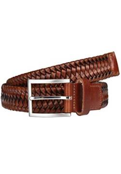 LLOYD Men's Belts Gürtel Herrengürtel Flechtgürtel Cognac 7587, Farbe:Braun, Länge:95 von LLOYD Men´s Belts