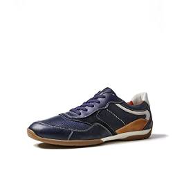 LLOYD Herren Schnürschuhe Baltimore, Männer Low-Top Sneaker,lose Einlage,straßenschuhe,Strassenschuhe,Shoes,Marine/Cognac/Offwhite,40.5 EU / 7 UK von LLOYD