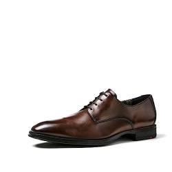 LLOYD Herren Schnürschuhe Gideon, Männer Businessschuhe,Derby,Normalweit,Derby,schnürung,Office,büro,Freizeit,Schnuerschuhe, Brandy, 44.5 EU / 10 UK von LLOYD