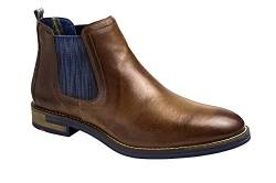 LLOYD Herren Stiefeletten DARIO, Männer Chelsea Boots,Normalweit,schlupfstiefel,flach,men's,man,men,boots,stiefel,bootee,büro,COGNAC,44.5 EU / 10 UK von LLOYD