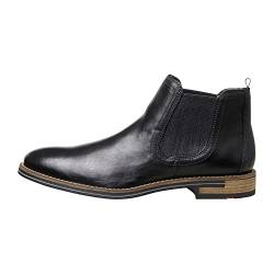 LLOYD Herren Stiefeletten DARIO, Männer Chelsea Boots,uebergangsstiefel,schlupfstiefel,flach,boots,stiefel,bootee,booties,SCHWARZ,44.5 EU / 10 UK von LLOYD