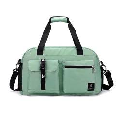 LLaviD Reisetaschen Damen Reisetasche Herrenhandtasche Freizeitsportbeutel Gepäck Umhängetasche Großer Messengerbeutel-Grün von LLaviD