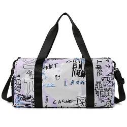 LLaviD Reisetaschen Frauen Fitness Bag Herren Fitness Outdoor-Reisetasche Tragbare Multifunktionale Beutel Yoga Sport Handtasche-Lila von LLaviD