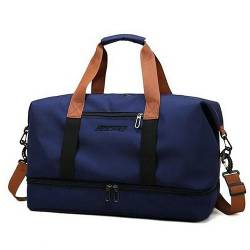 LLaviD Reisetaschen Herren- Und Frauengepäck -Trainingstasche Große Kapazität Multifunktional Fitness Bag Handtasche-Blau von LLaviD