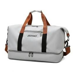 LLaviD Reisetaschen Herren- Und Frauengepäck -Trainingstasche Große Kapazität Multifunktional Fitness Bag Handtasche-Grau von LLaviD