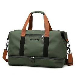 LLaviD Reisetaschen Herren- Und Frauengepäck -Trainingstasche Große Kapazität Multifunktional Fitness Bag Handtasche-Grün von LLaviD