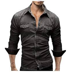 Weisses Hemd Männer Steampunk Herren Weisses Hemd Männer Schulterklappen Fitness Shirt Herren Schwarzes Tshirt Herren Polo Tshirt Herren Fahrrad Shirt Herren Polo Shirts Männer Set (Dunkelgrau, M) von LLonGao