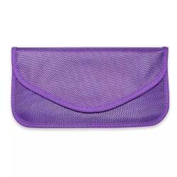 LMLXYZ Faraday Bag Faraday-Tasche in Militärqualität, für EMP-Schutz und EMF-Schutz – RFID-blockierender EMF-Schutz aus Stoff, WiFi-Störsender (Color : Purple, Size : 20cmx10cm) von LMLXYZ