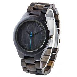 LMWOOD Holzuhr mit Gravur Holzuhren Herren Analoge Quarz Armbanduhren, Persönliche Geschenke Geburtstagsgeschenke für Männer Geschenk zum Vatertag von LMWOOD