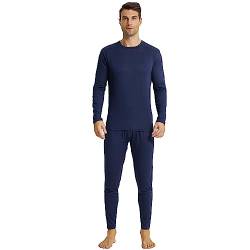 LNFINTDO Thermounterwäsche für Herren Skiunterwäsche Thermo Unterwäsche für Männer Winter Atmungsaktiv Thermoanzug Funktionswäsche Set für Joggen,Radfahren,Fußball,Skifahren,Motorrad Warme von LNFINTDO