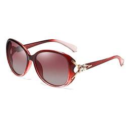 LNTICB® Sonnenbrille Damen Polarisierte Frauen Sonnenbrillen Groß Rahmen Brille UV400 Schutz Klassisch Trendige von LNTICB