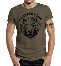 Jäger T-Shirt: Hunting Club Eber XL von LOBO NEGRO