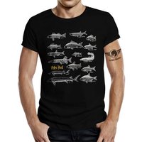 LOBO NEGRO® T-Shirt als Geschenk für Angler und Fischer: Petri Heil von LOBO NEGRO