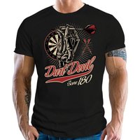 LOBO NEGRO® T-Shirt für Dartspieler und Fans: Dart Devil Score 180 von LOBO NEGRO