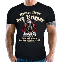 LOBO NEGRO® T-Shirt für Wikinger Nordmann Keltic Fans - keiner liebt den Krieger von LOBO NEGRO