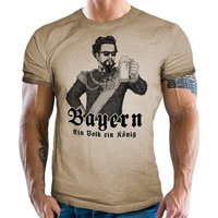 LOBO NEGRO® T-Shirt für echte Bayern und Trachten Fans: EIN Volk EIN König von LOBO NEGRO