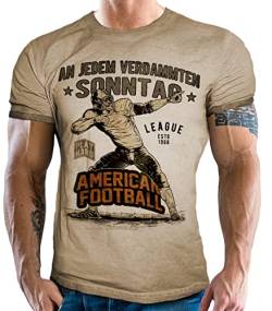 T-Shirt für American Football Fans: An jedem Sonntag von LOBO NEGRO