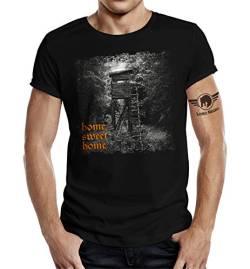 T-Shirt für Jäger: Hochsitz - Home Sweet Home 4XL von LOBO NEGRO